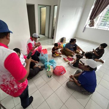 Usaha bersama membantu keluarga yang terkesan