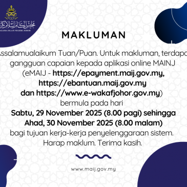 Makluman : Kerja-kerja penyelenggaraan Sistem