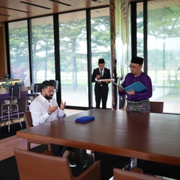 Penyempurnaan zakat oleh Duli Yang Amat Mulia Tunku Mahkota Ismail, Pemangku Sultan Johor