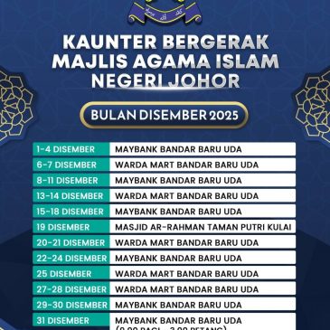 Info Kaunter MAINJ Daerah dan Kaunter Bergerak