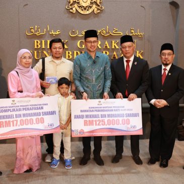 MAINJ Sumbang RM125,000, Ringankan Beban Pembedahan Anaqi Mikhael