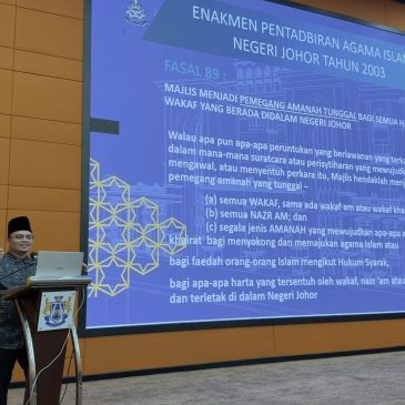 MAINJ Perkasa Kesedaran Wakaf Menerusi Taklimat Saham Wakaf Johor