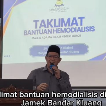 Program Taklimat Skim Bantuan Hemodialisis Daerah Kluang