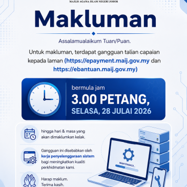 MAKLUMAN KERJA-KERJA PENYELENGGARAAN SISTEM