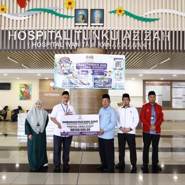 MAINJ SANTUNI HOSPITAL TUNKU AZIZAH, SERAH SUMBANGAN RM100,000