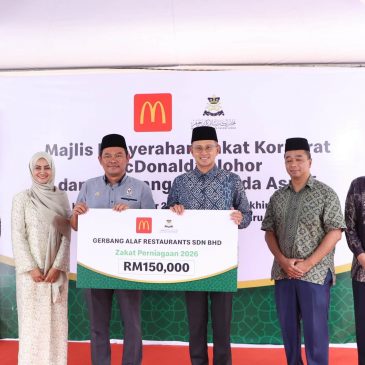 RM1.051 JUTA ZAKAT SEJAK 2020, McDONALD’S JOHOR TERUS BERSAMA MAINJ SANTUNI ASNAF