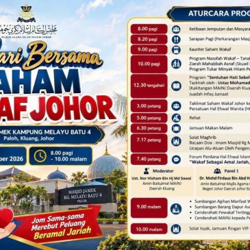 PROGRAM SEHARI BERSAMA SAHAM WAKAF JOHOR